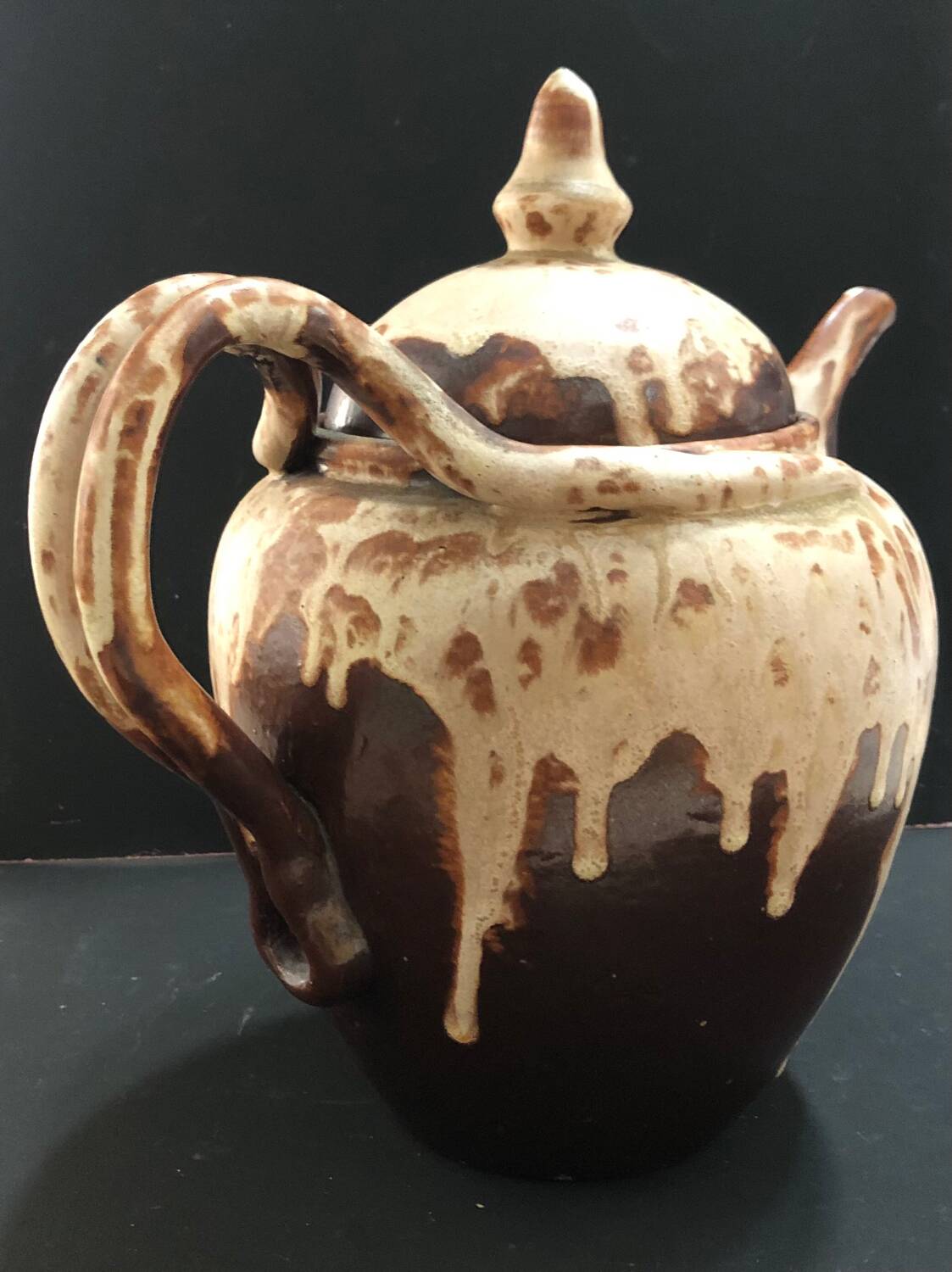 Stoneware teapot by Marcellus Aubry
