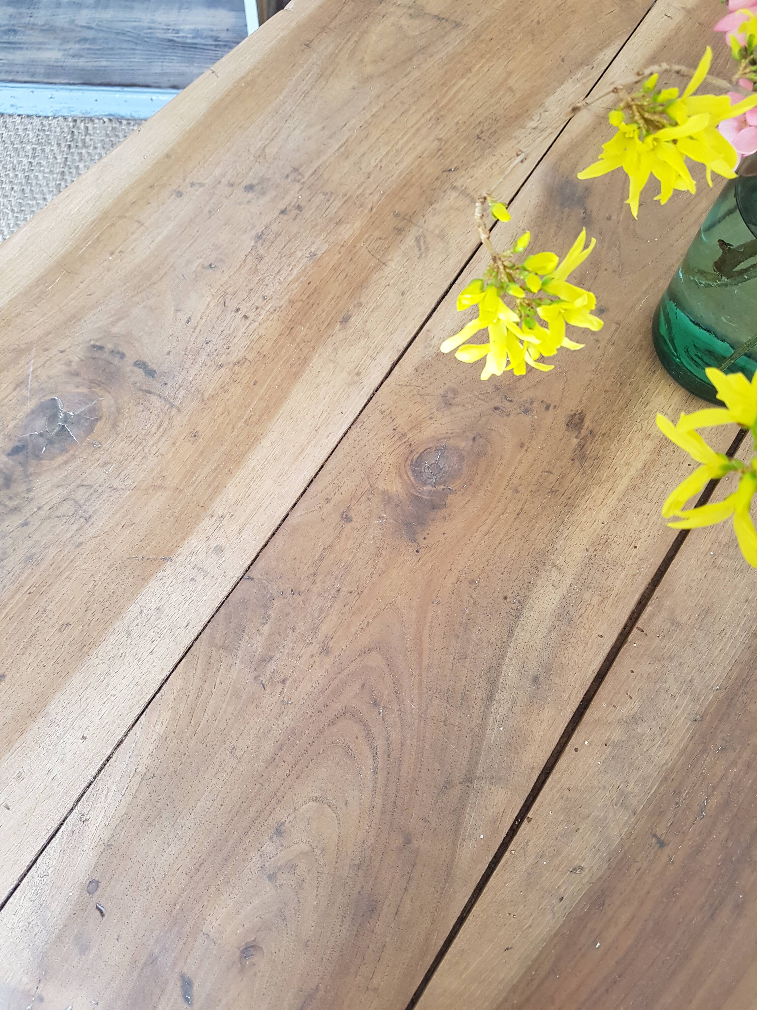 Farmhouse table turned legs