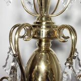 Plafonnier en cristal. Espagne, années 1950.