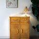 70's rattan storage unit