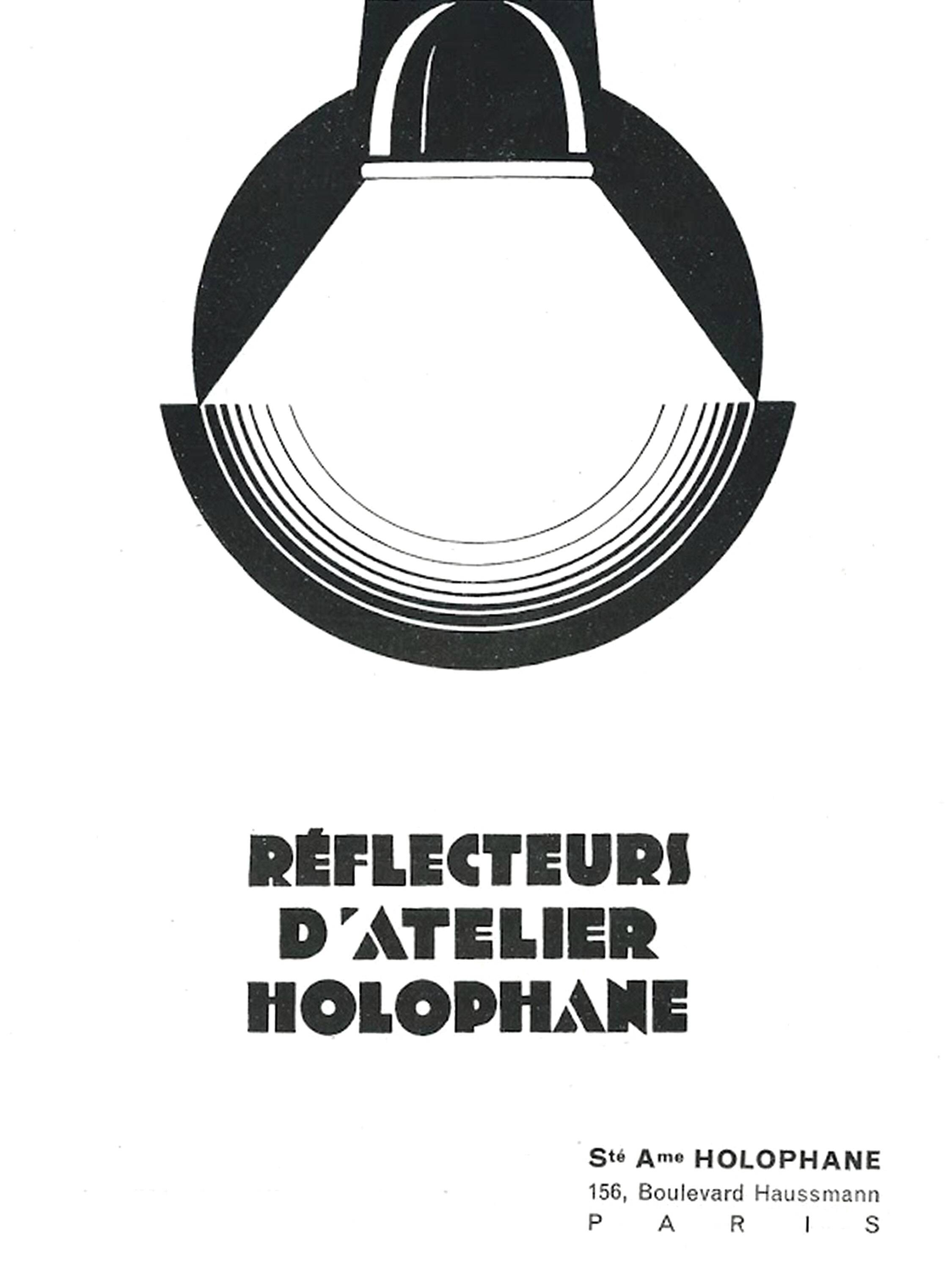 Holophane industrial lamp.