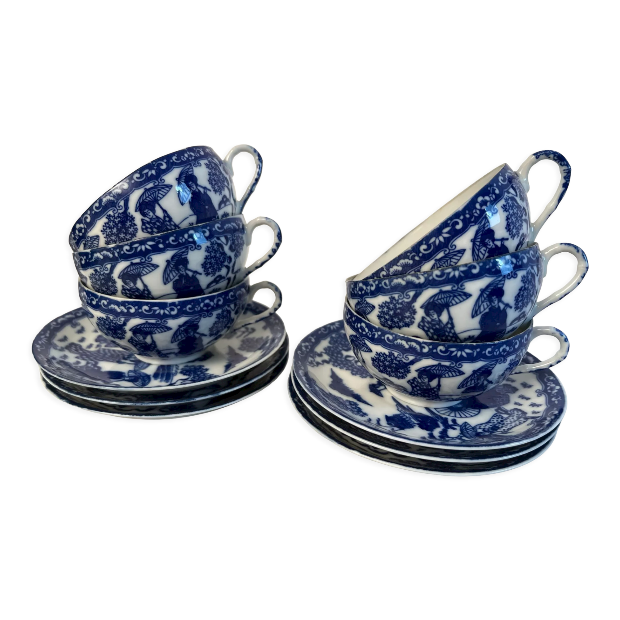 Japanese dragon tea set 12 pieces