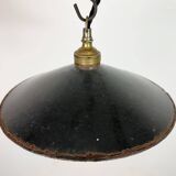 Industrial Black Enamel Light, 1930s
