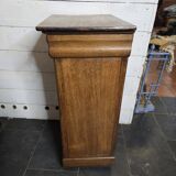 Louis Philippe style bedside table in solid oak