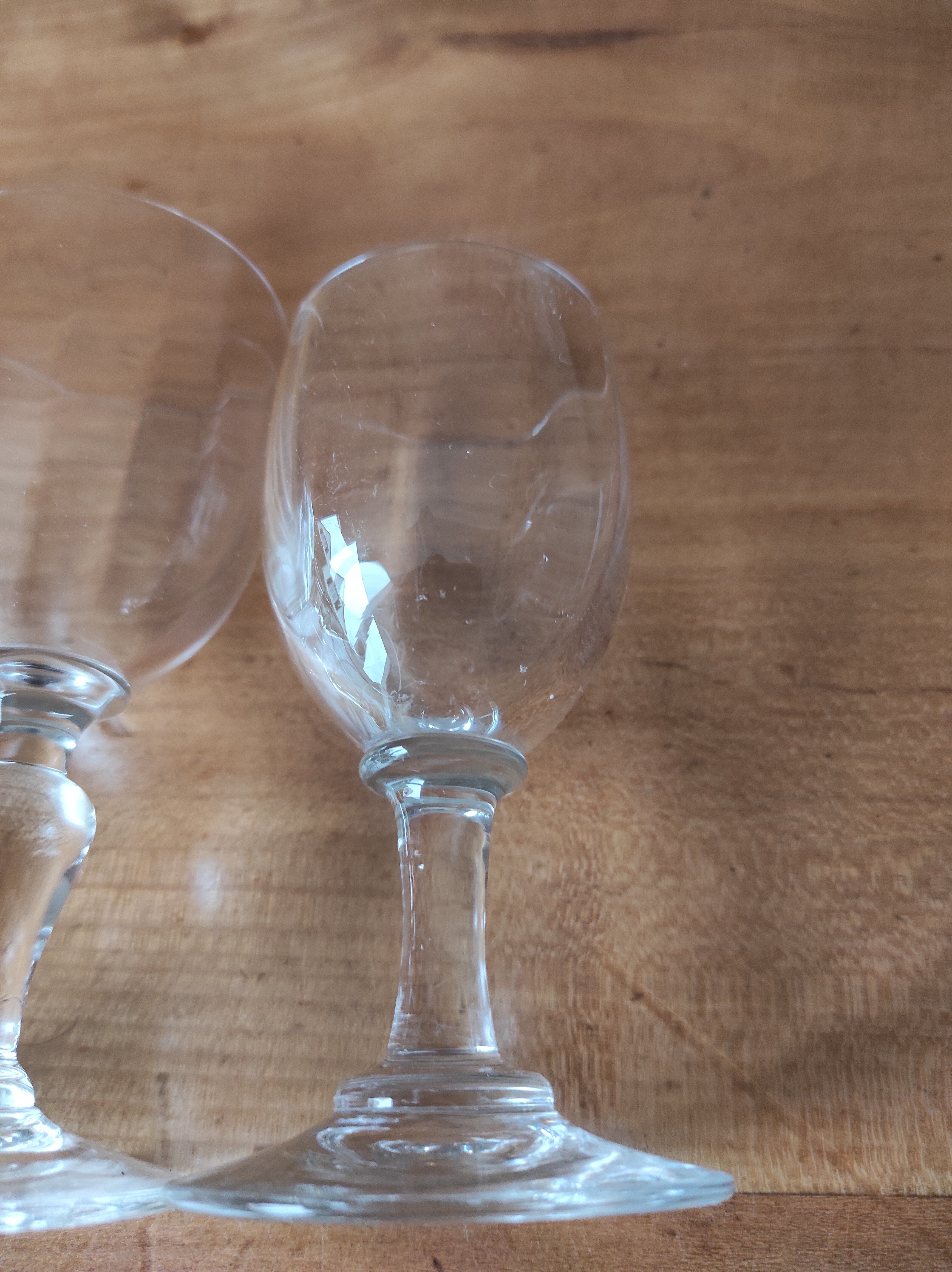 Lot de 3 verres anciens