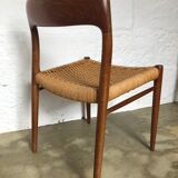Set of 4 teak chairs Niels O.Moller