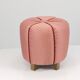 Pink Art Deco Stool / Tabouret / Pouf / Ottoman, Vienna, Austria, 1930s