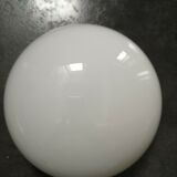 Lampshade ball 1/2 moon old opaline loft deco industrial