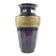 Art Deco vase, manganese glass, oroplastic, Czechoslovakia, 1930s