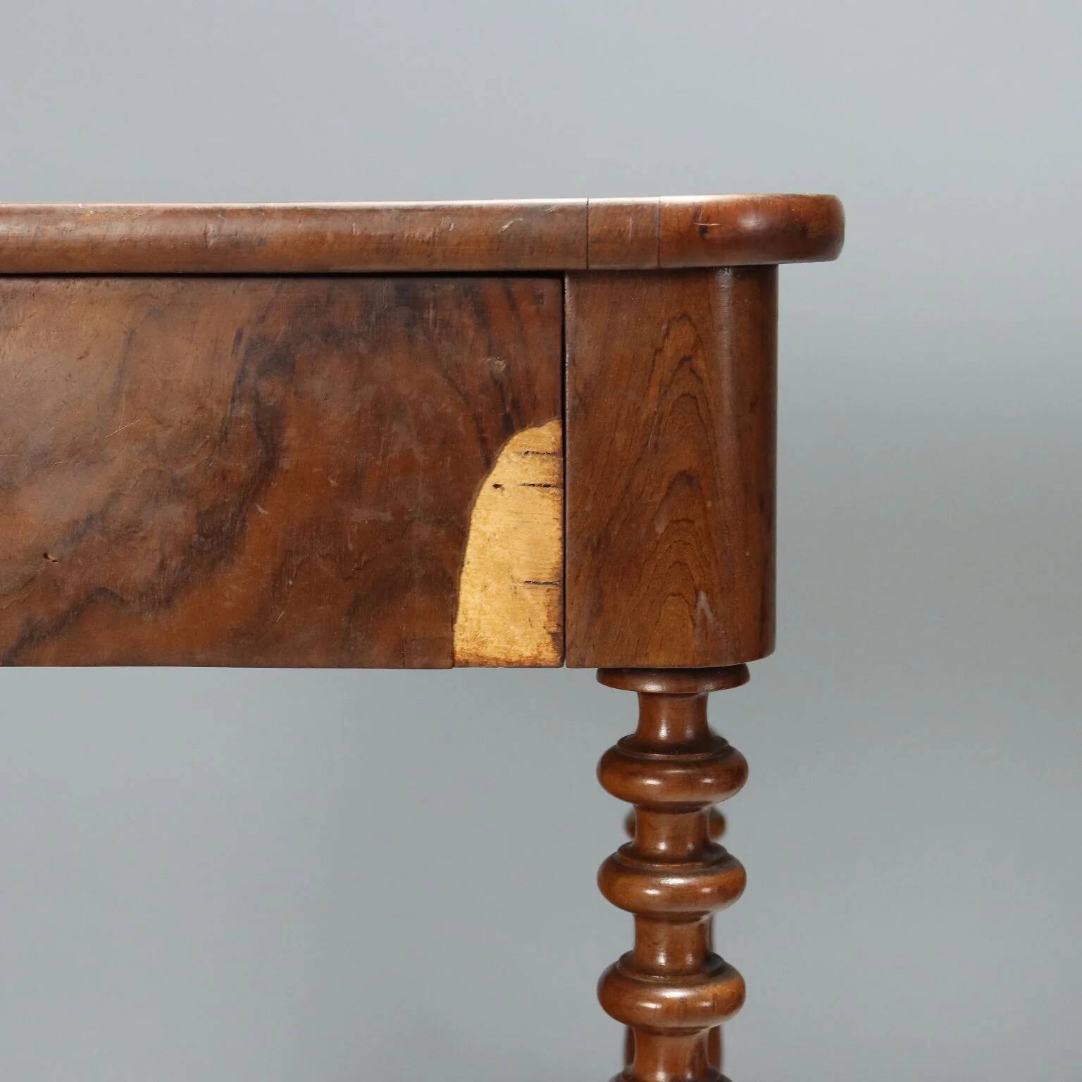 Pair of Louis-Philippe bedside tables in walnut.