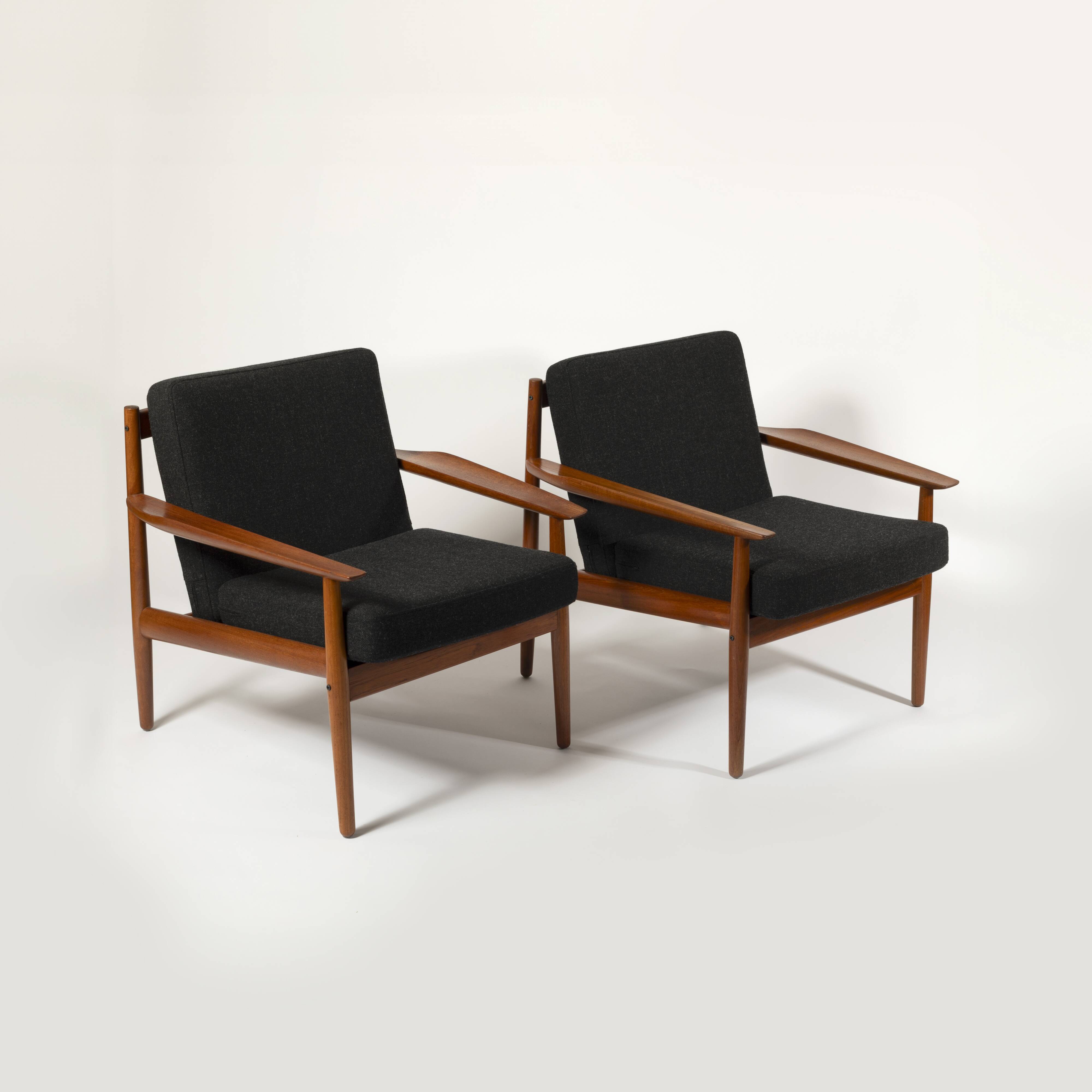 Set of 2 lounge chairs by Arne Vodder for Glostrup, Denmark, 1960s
