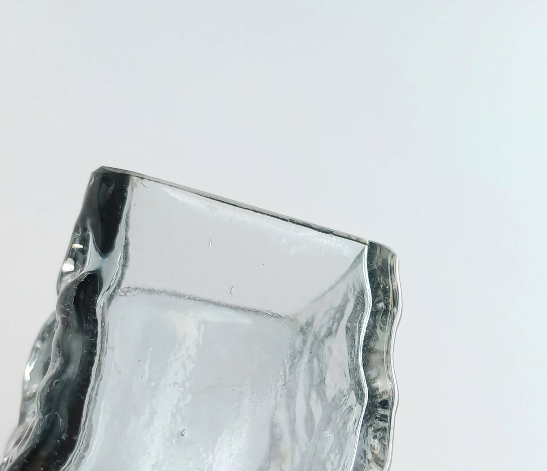 Whitefriars Pewter Coffin Vase by Geoffrey Baxter - textured range