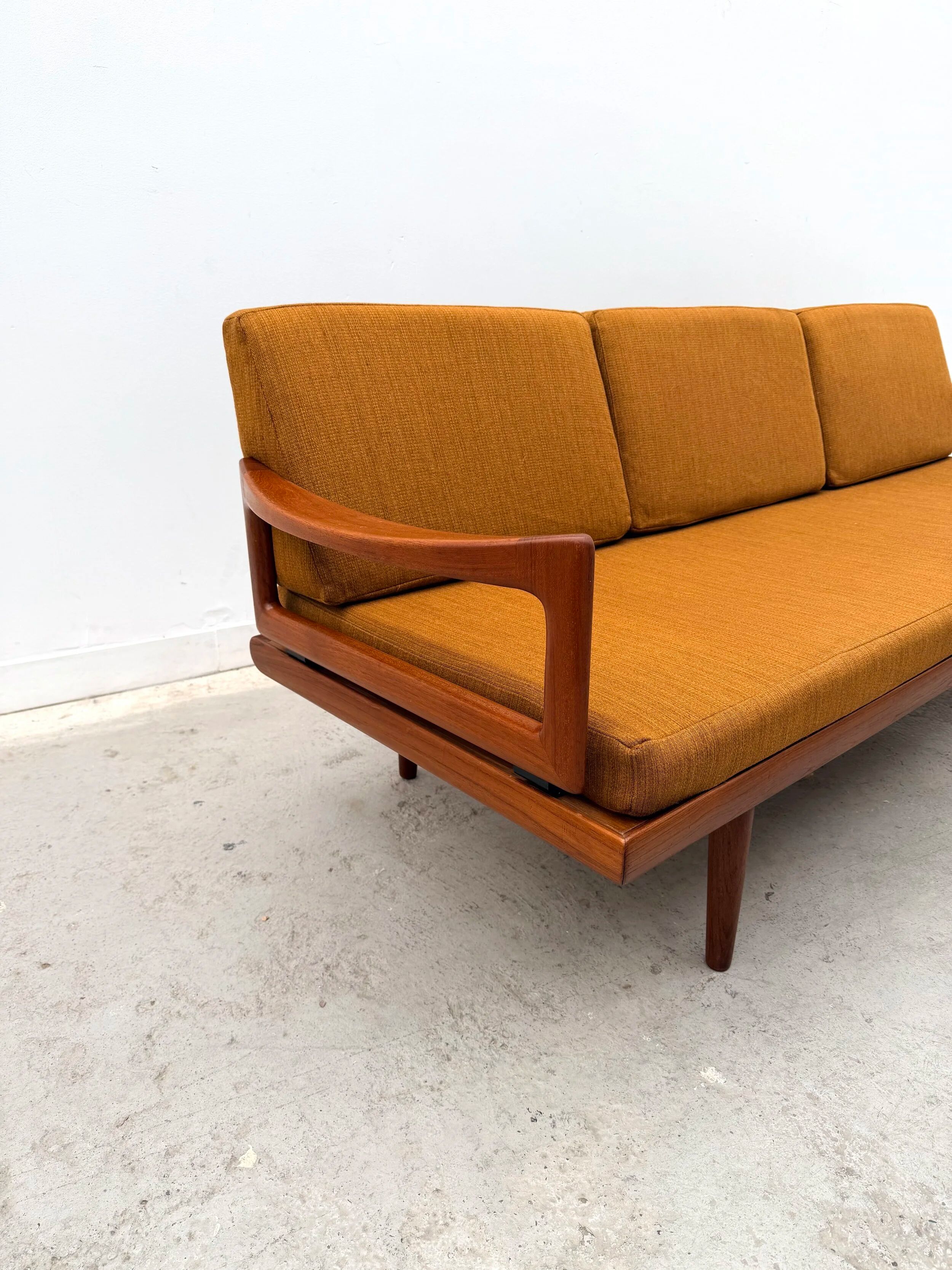 Three-seater sofa by Tove & Edvard Kindt-Larsen for Gustav Bahus in teak, Norway 1960.