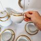 Impeccable Haviland Limoge coffee or tea service in fine porcelain and/or 24 carat