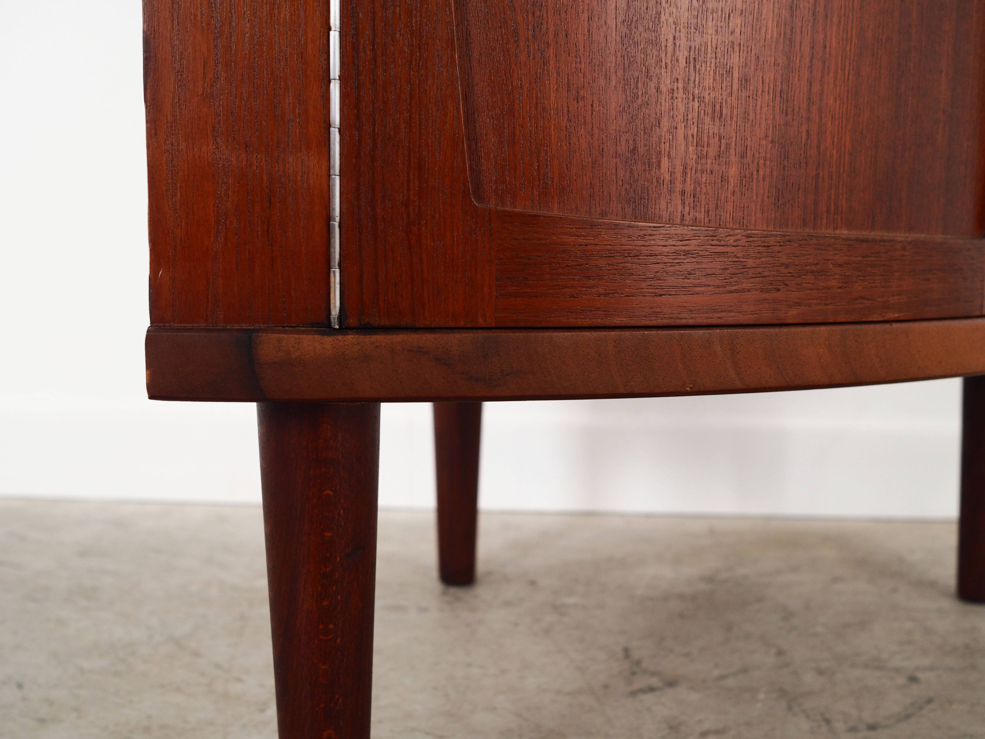 Meuble d'angle en teck, années 1970, design danois, fabrication : Danemark
