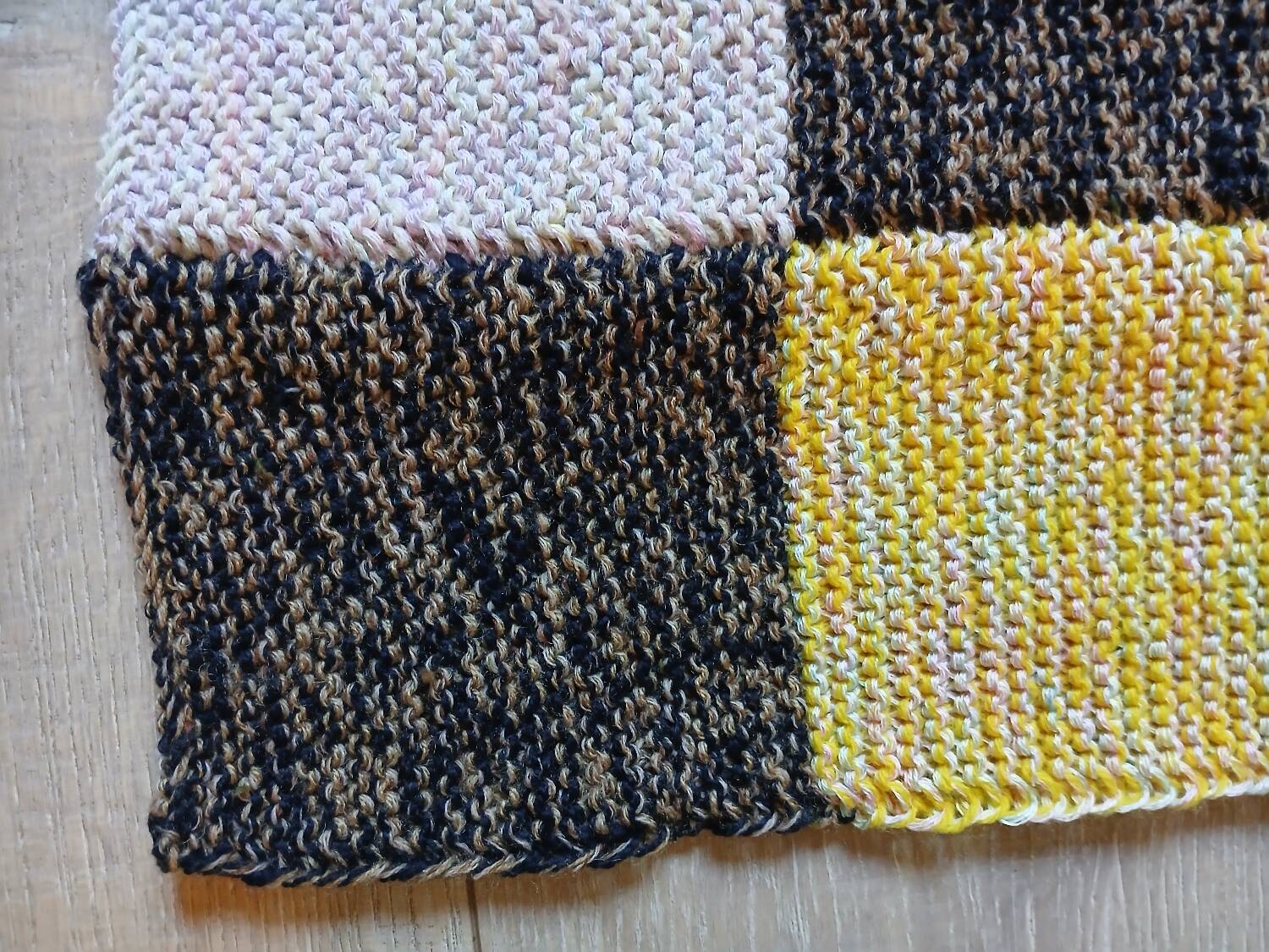 Wool patchwork blanket