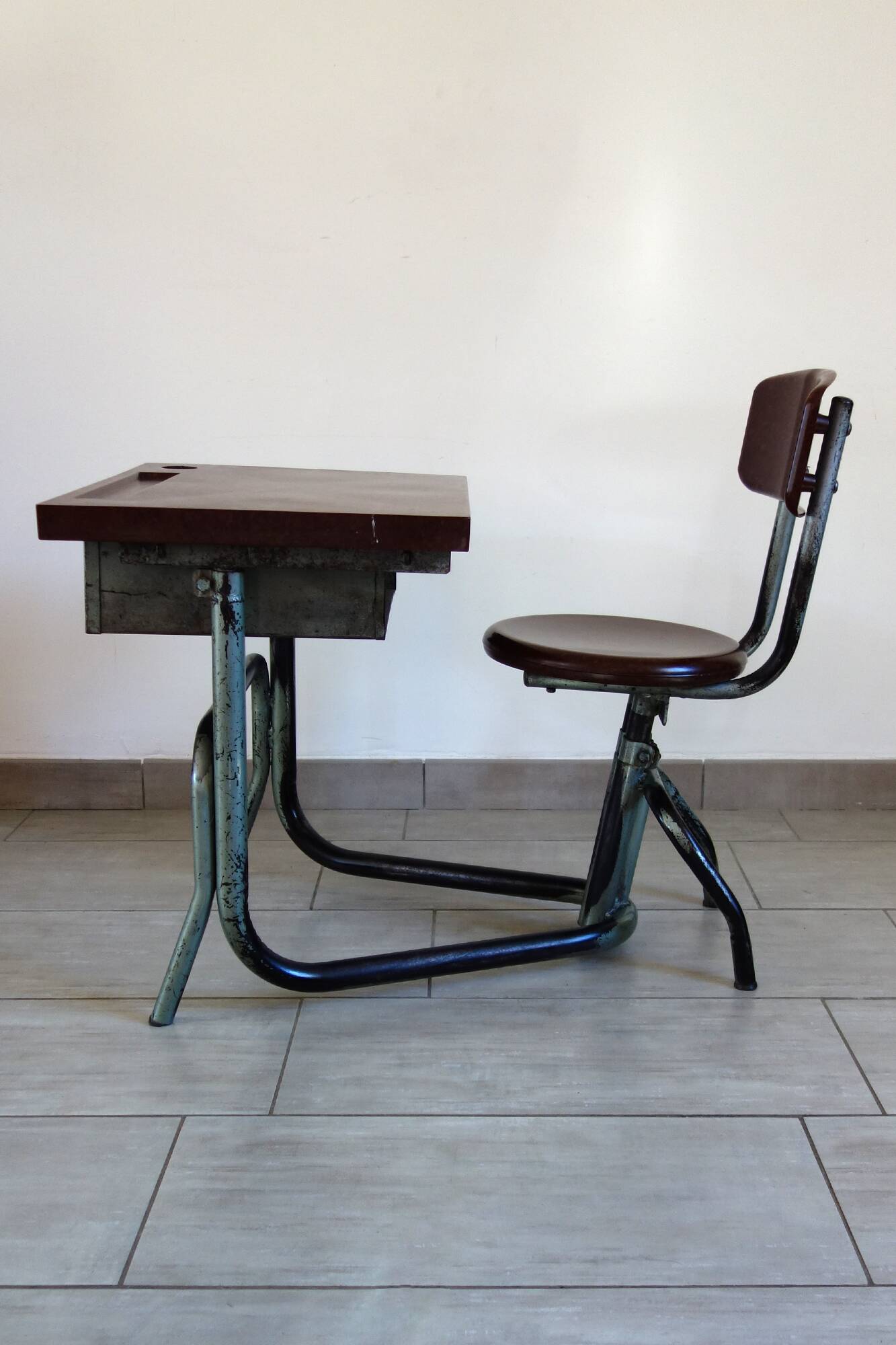 Old school desk from the 1930s