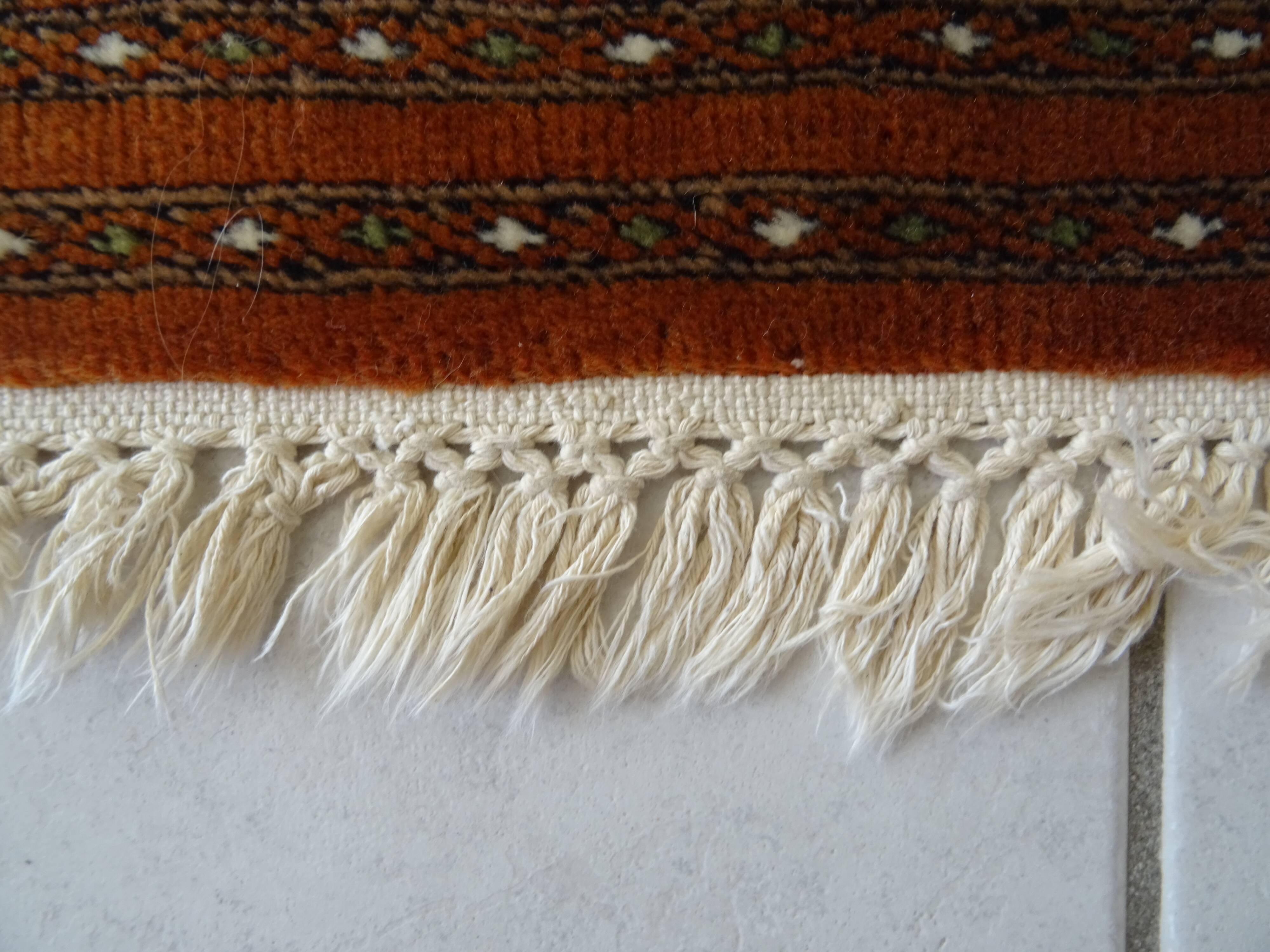 Handcrafted Oriental Bukhara rug 160 x 93 cm