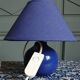 Lampe de chevet bleu Klein en céramique