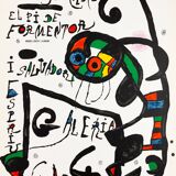 Joan Miro: The Flight of the Dancer, original signed lithographic poster.