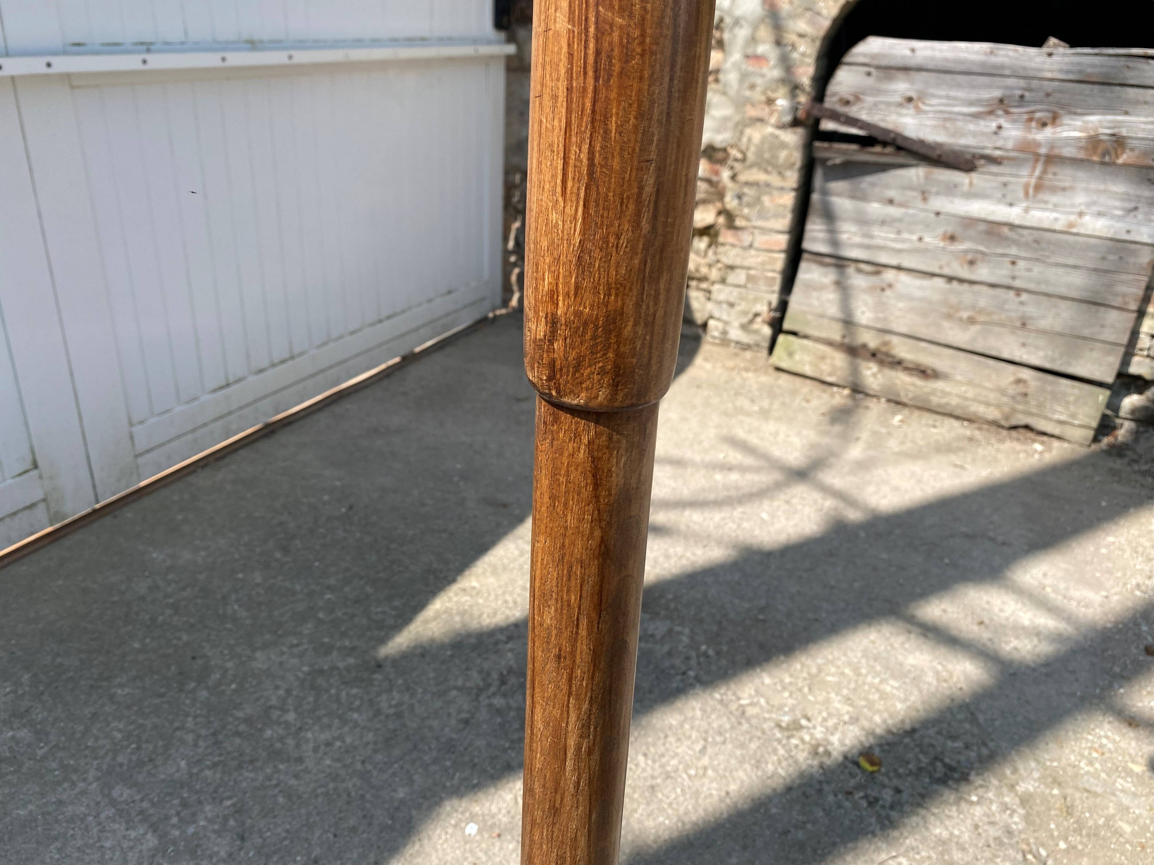 Baumann bistro style 1960s curved wood swivel parrot coat rack