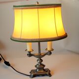 Mid Century table lamp on a pewter foot - Vintage