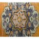 Vintage Turkish Oushak handmade wool cotton orange runner rug 74x350
