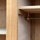 Parisian art deco hotel wardrobe in solid raw oak 1930