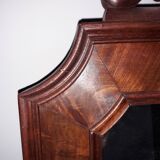 Mahogany pediment mirror  62x86cm