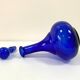 Carafe ancienne en verre bleu cobalt