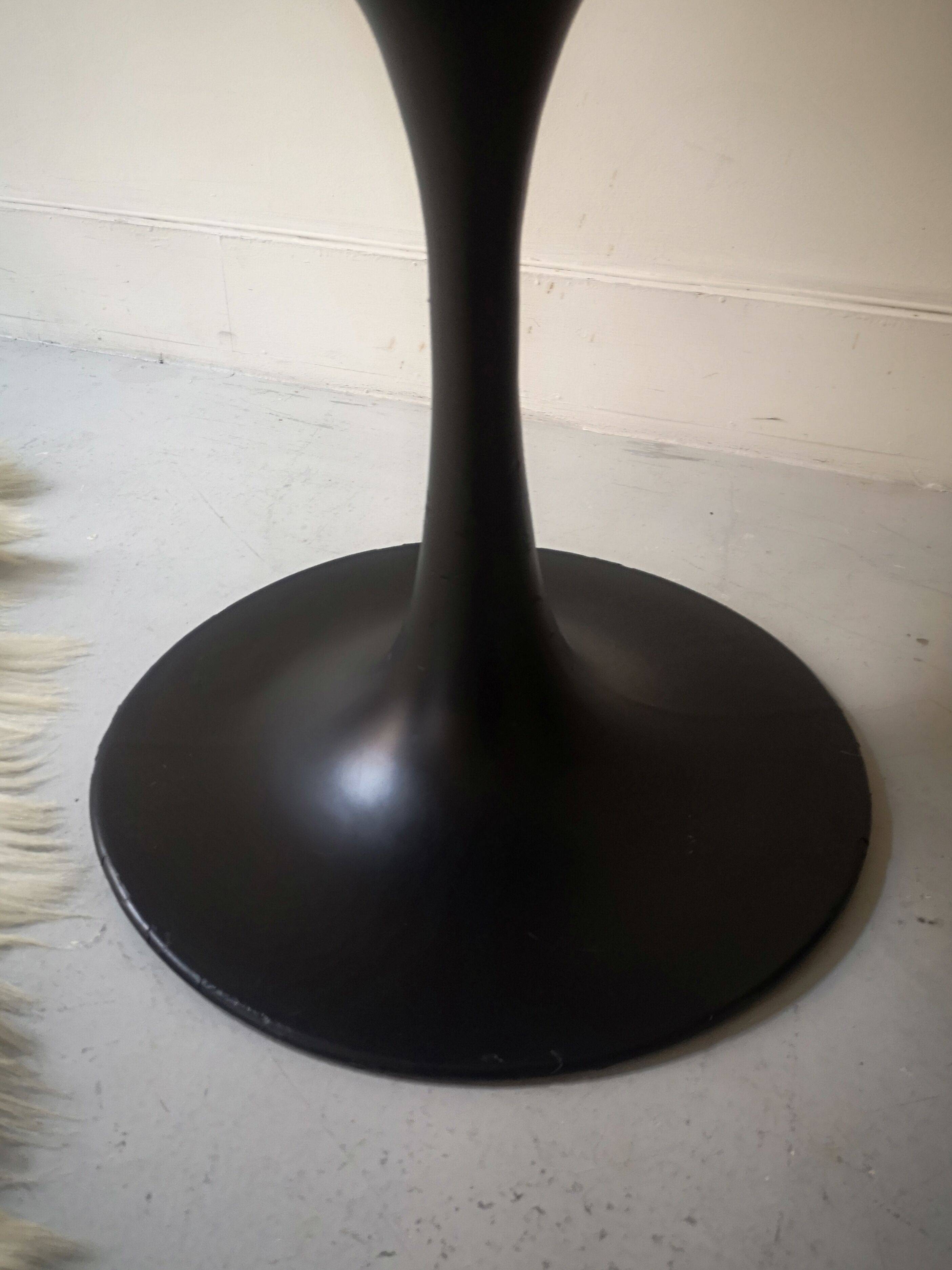 Black tulip stool cre rossi, design 1970