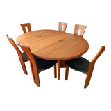 Dining table SELTZ Fagus and chairs