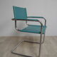 Armchair green leather 80/90
