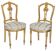 Paire de chaises de style Louis XVI