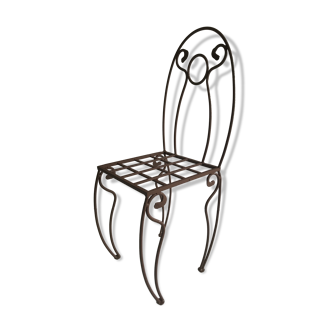 Art Deco wrought iron chair