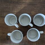 5 old coffee cups