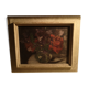 Tableau huile sur panneau bouquet de fleurs