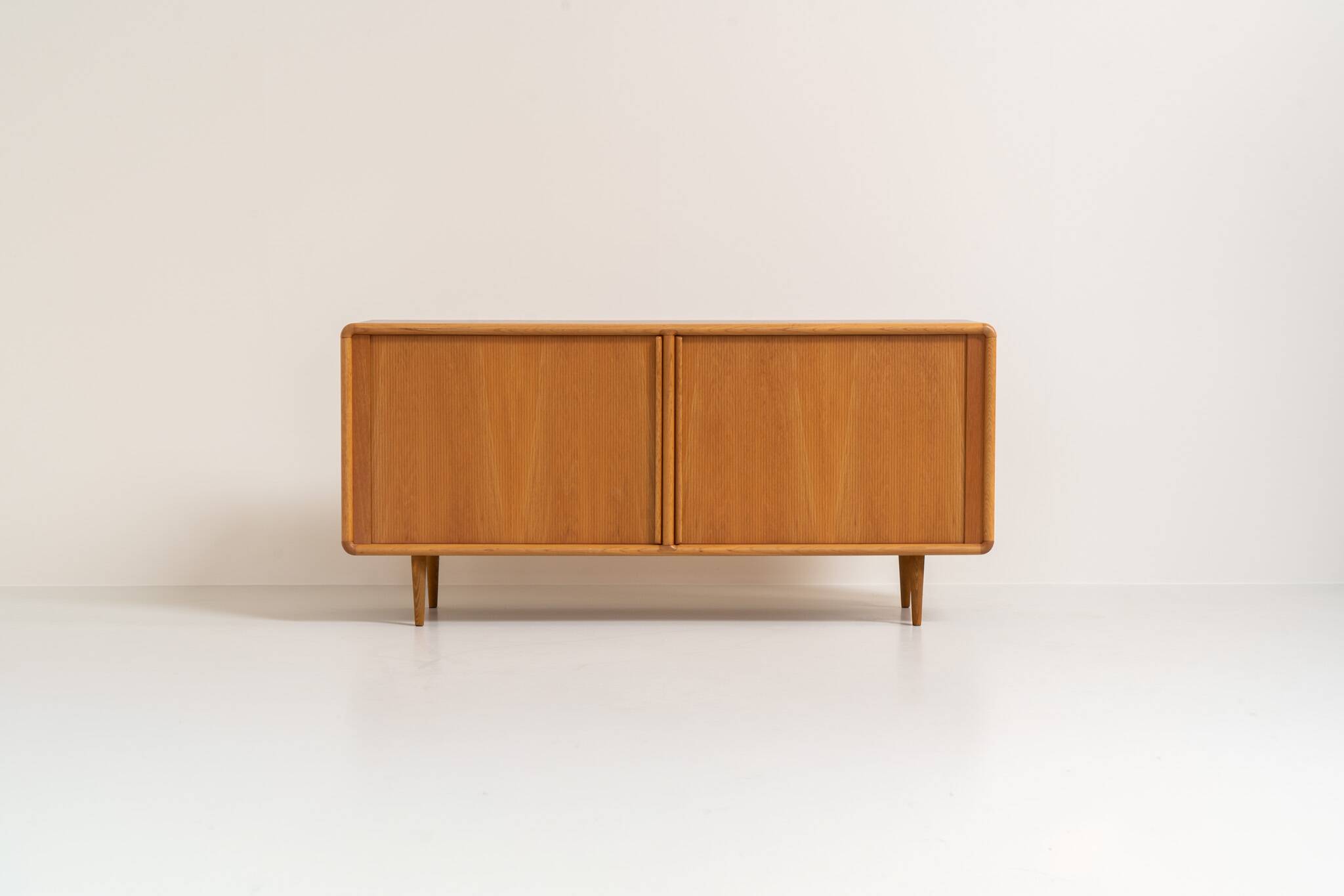 Oak sideboard with tambour doors by Kibaek Møbelfabrik