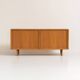 Oak sideboard with tambour doors by Kibaek Møbelfabrik