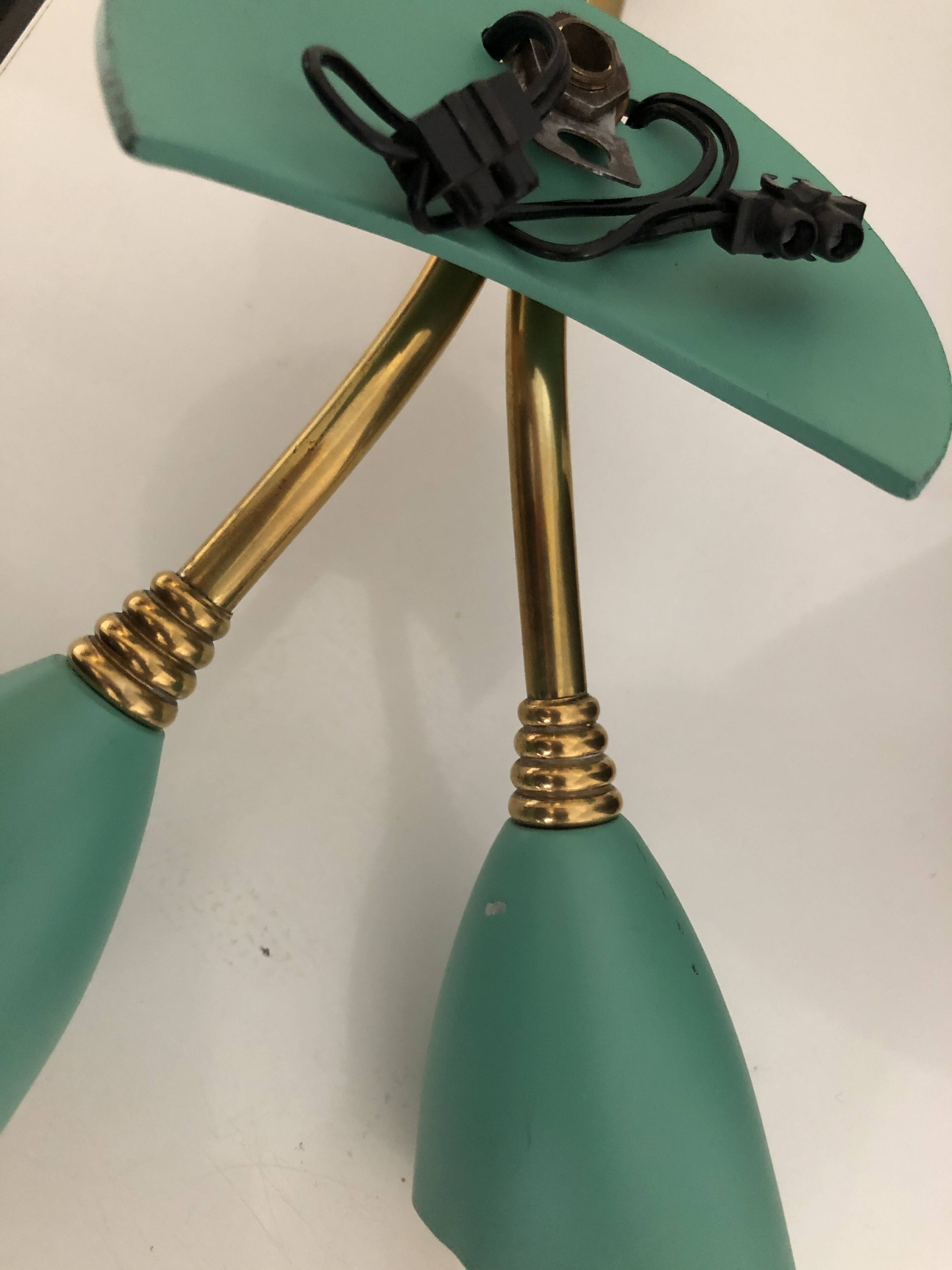 Double vintage Italian wall light 1950s
