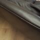 Brown leather sofa, Danish design, 1970s, designer: Werner Langenfeld, manu