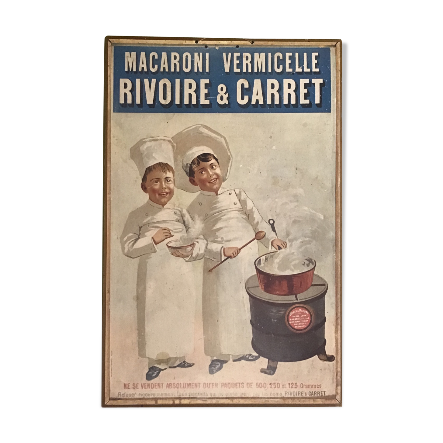 Rivoire and carret advertising poster, 80s