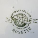 Lot of 6 plates flat "land of iron" model "rosette" st amand