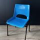 Vintage children's chair blue shell
