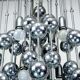 Italian Chrome Chandelier with Spherical Elements, 1970s