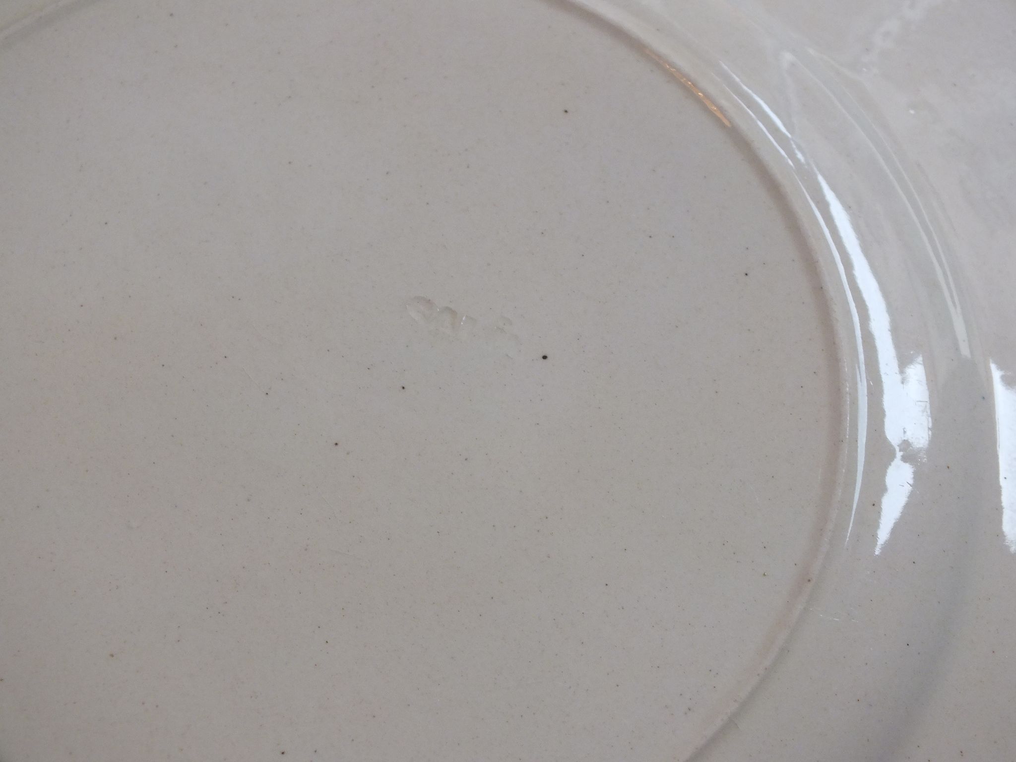 Set 6 flat plates in Iron Earth Salins Garland Louis XVI - Lot 9