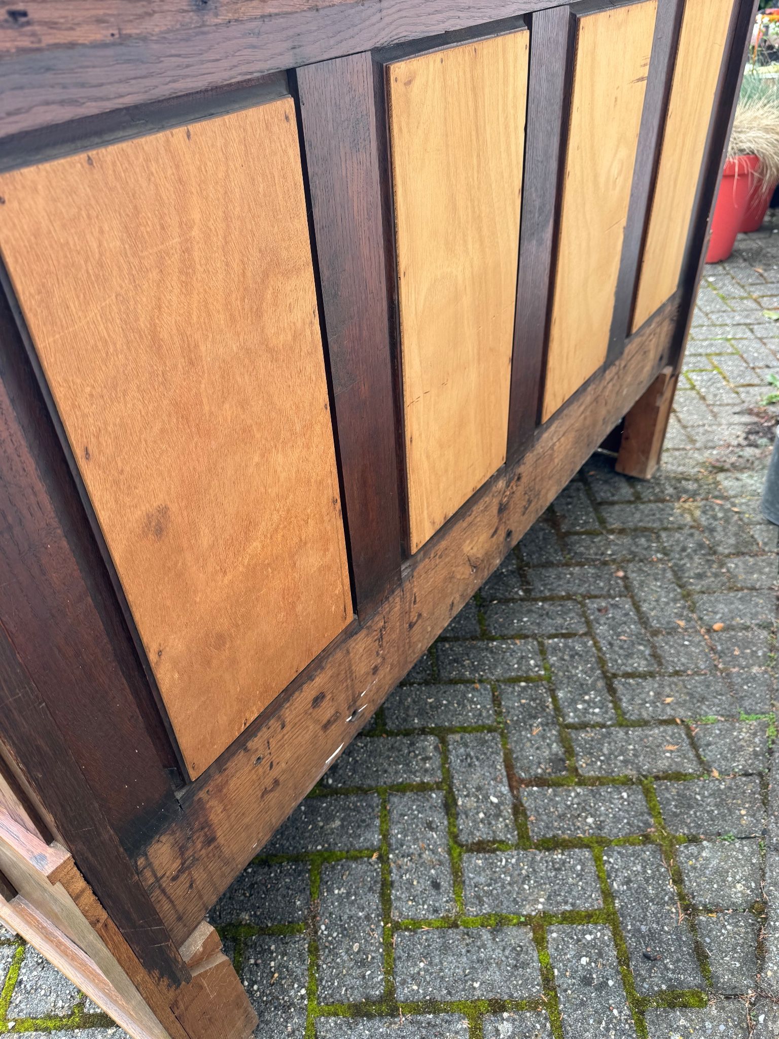 Gothic Revival Wooden Bench