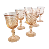 6 Rosaline 70's port glasses