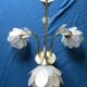 Chandelier brass mother-of-pearl capiz flowers