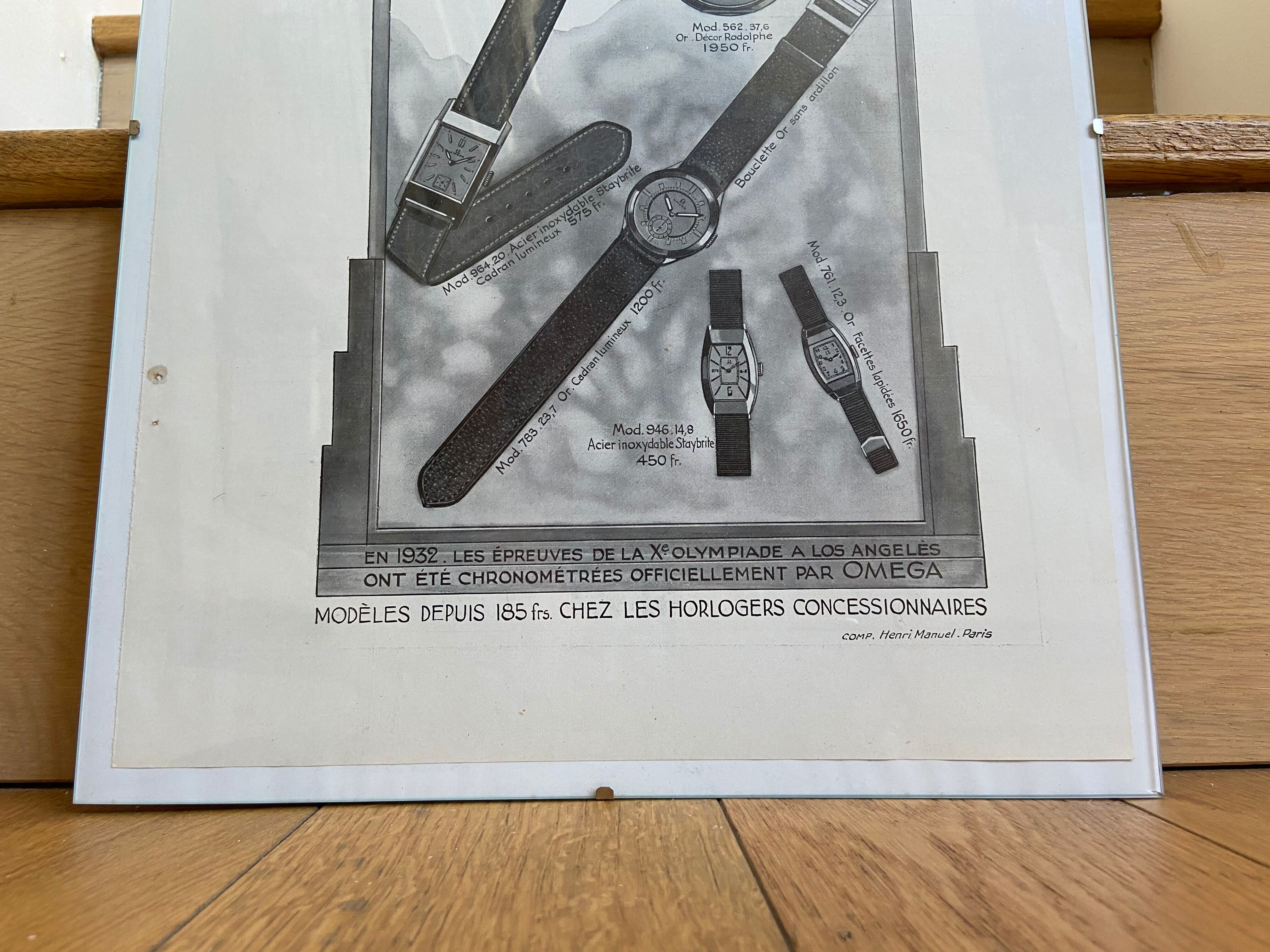 Advertising poster Omega 17 June 1933